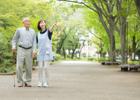 作業療法センター、散歩